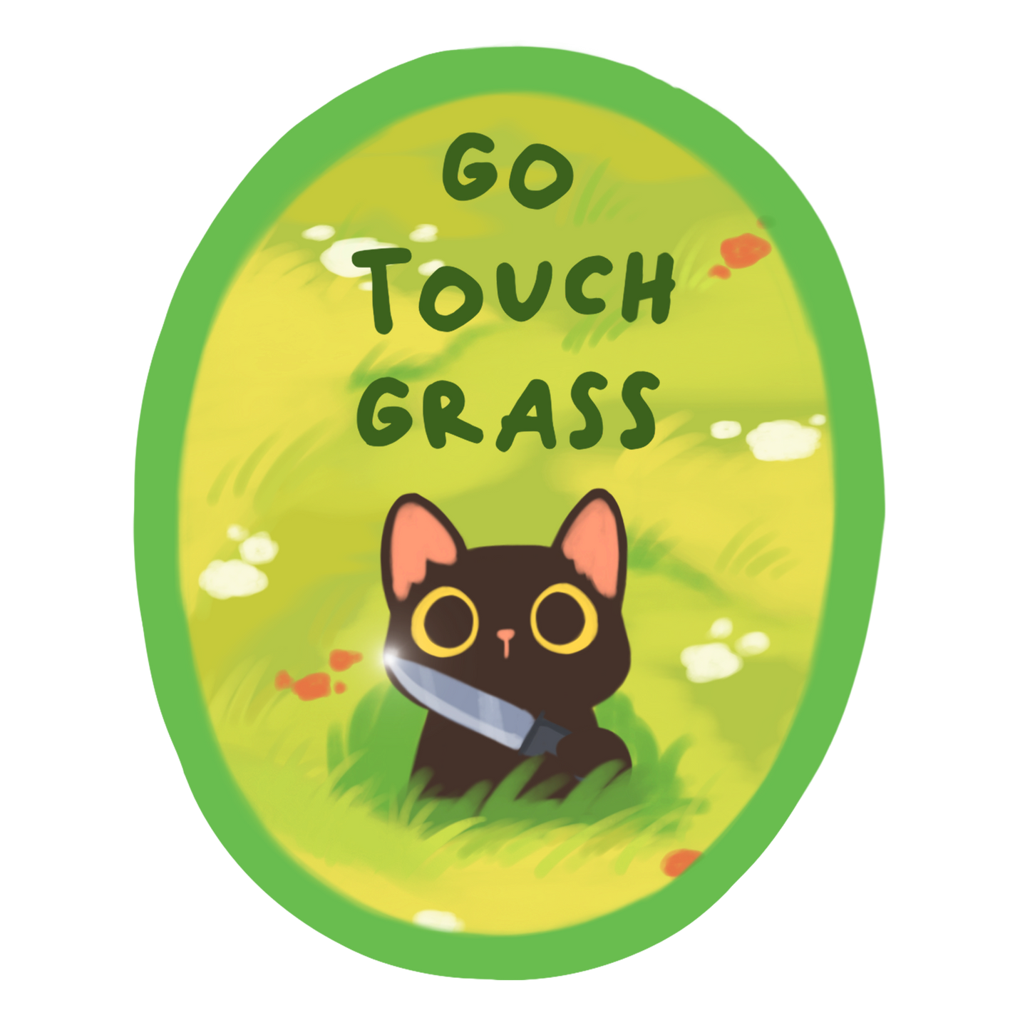 Go Touch Grass - Sticker