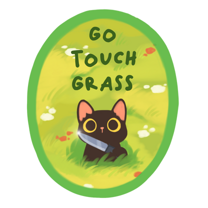Go Touch Grass - Sticker