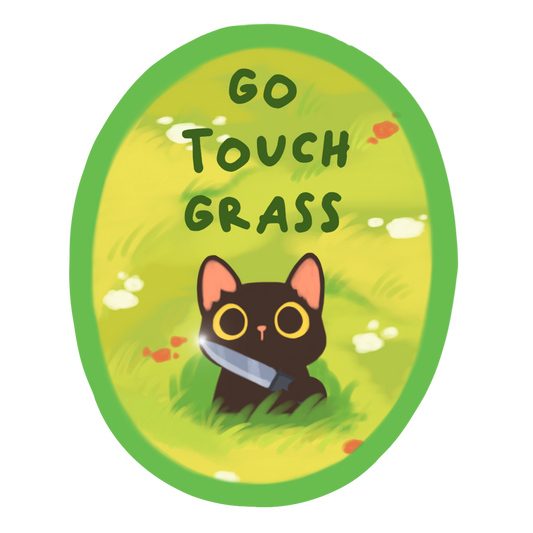Go Touch Grass - Sticker