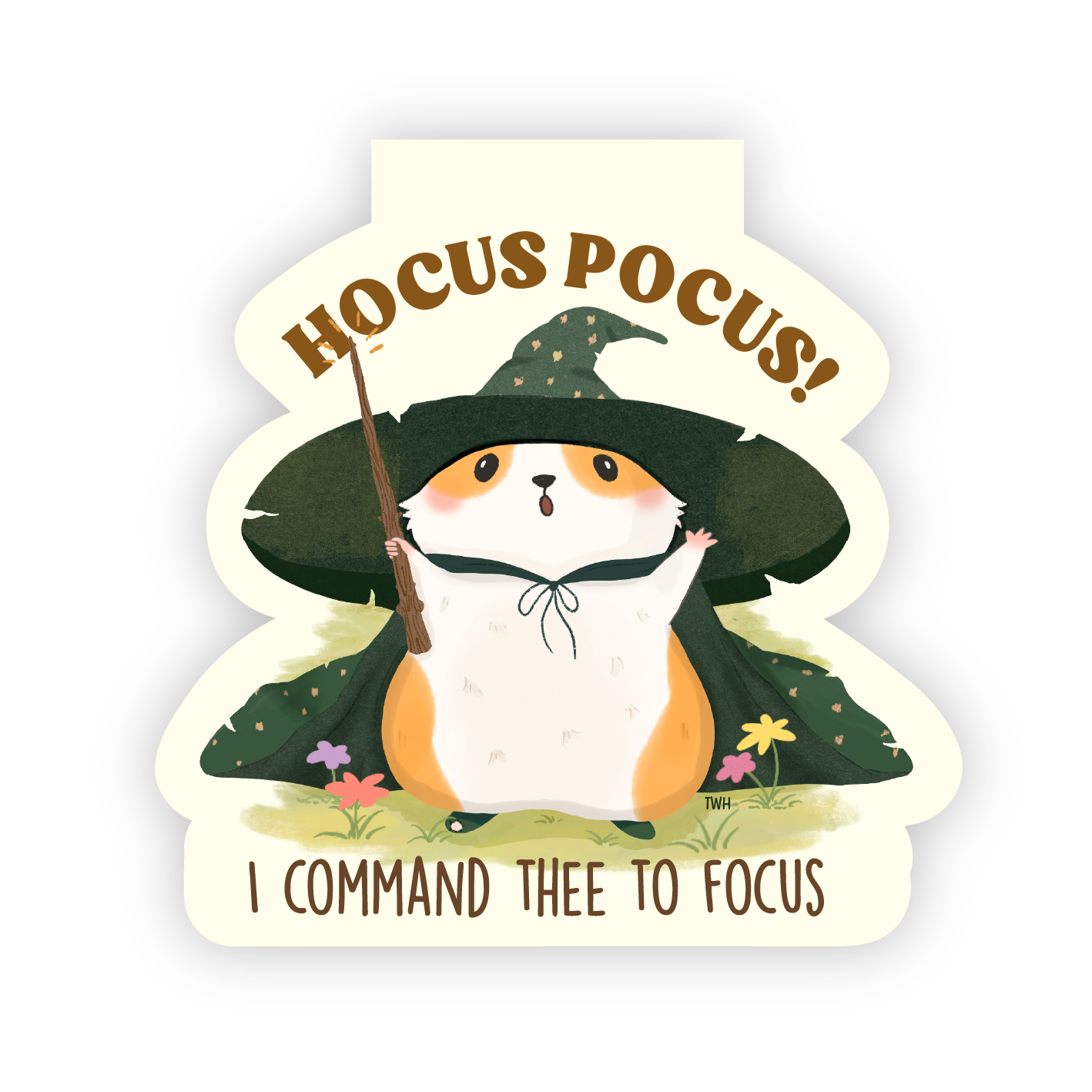 Hocus Pocus - Hamster Magnetic Bookmark