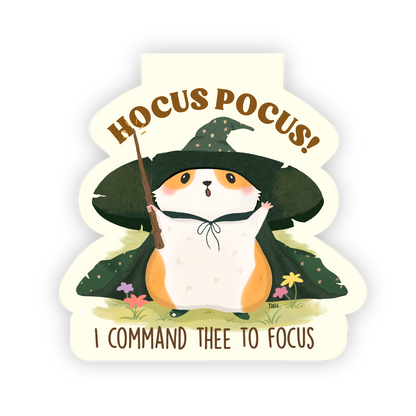 Hocus Pocus - Hamster Magnetic Bookmark