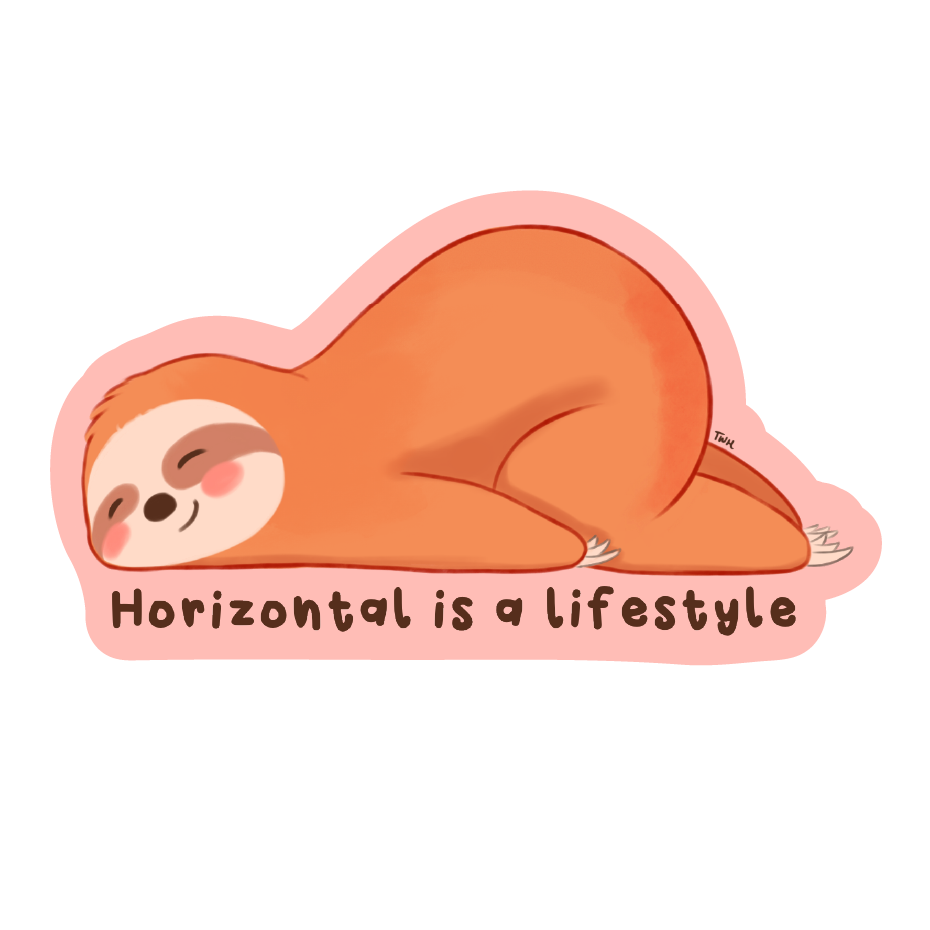 Horizontal is a lifestyle - Sticker