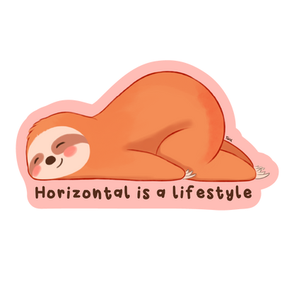 Horizontal is a lifestyle - Sticker