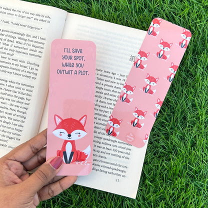 Fox - Double-Sided Chatty Traditional Bookmark