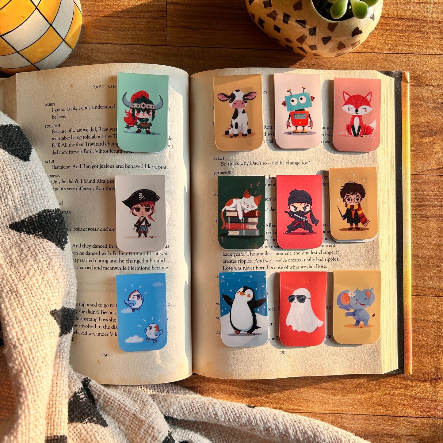 Chatty Magnetic Bookmarks Set of 12