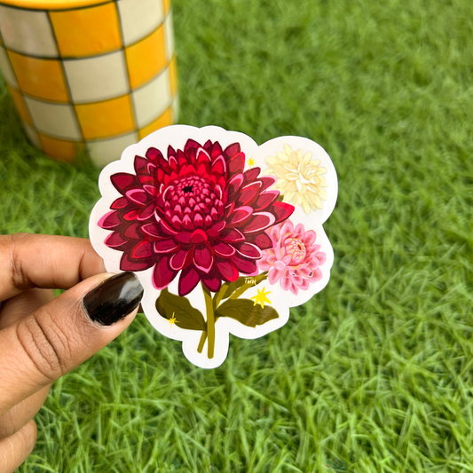 Dahlia Bunch - Sticker