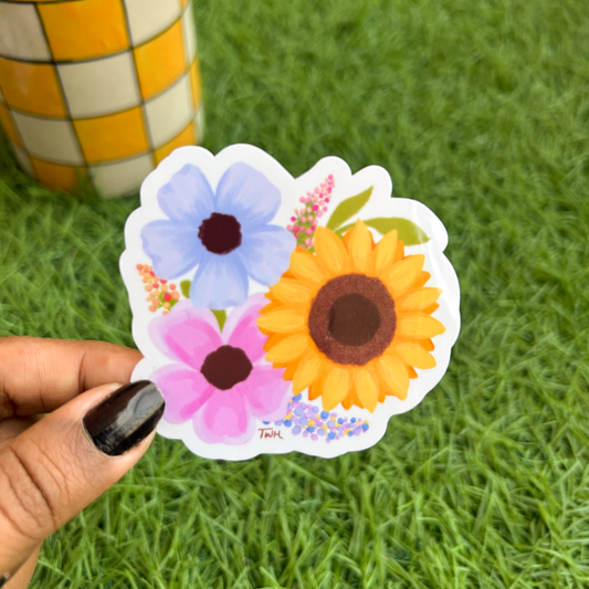 Sunflower Bunch - Sticker