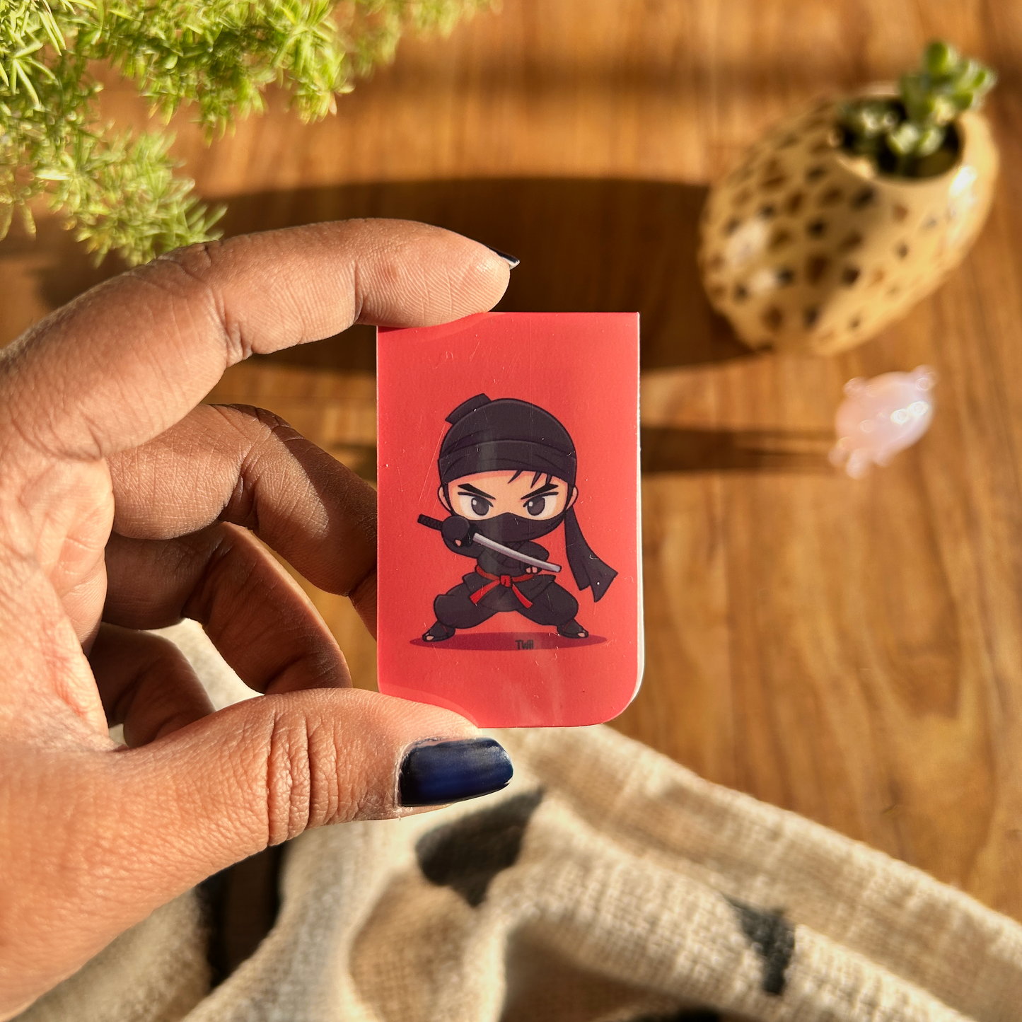 Ninja - Chatty Double-Sided Magnetic Bookmark