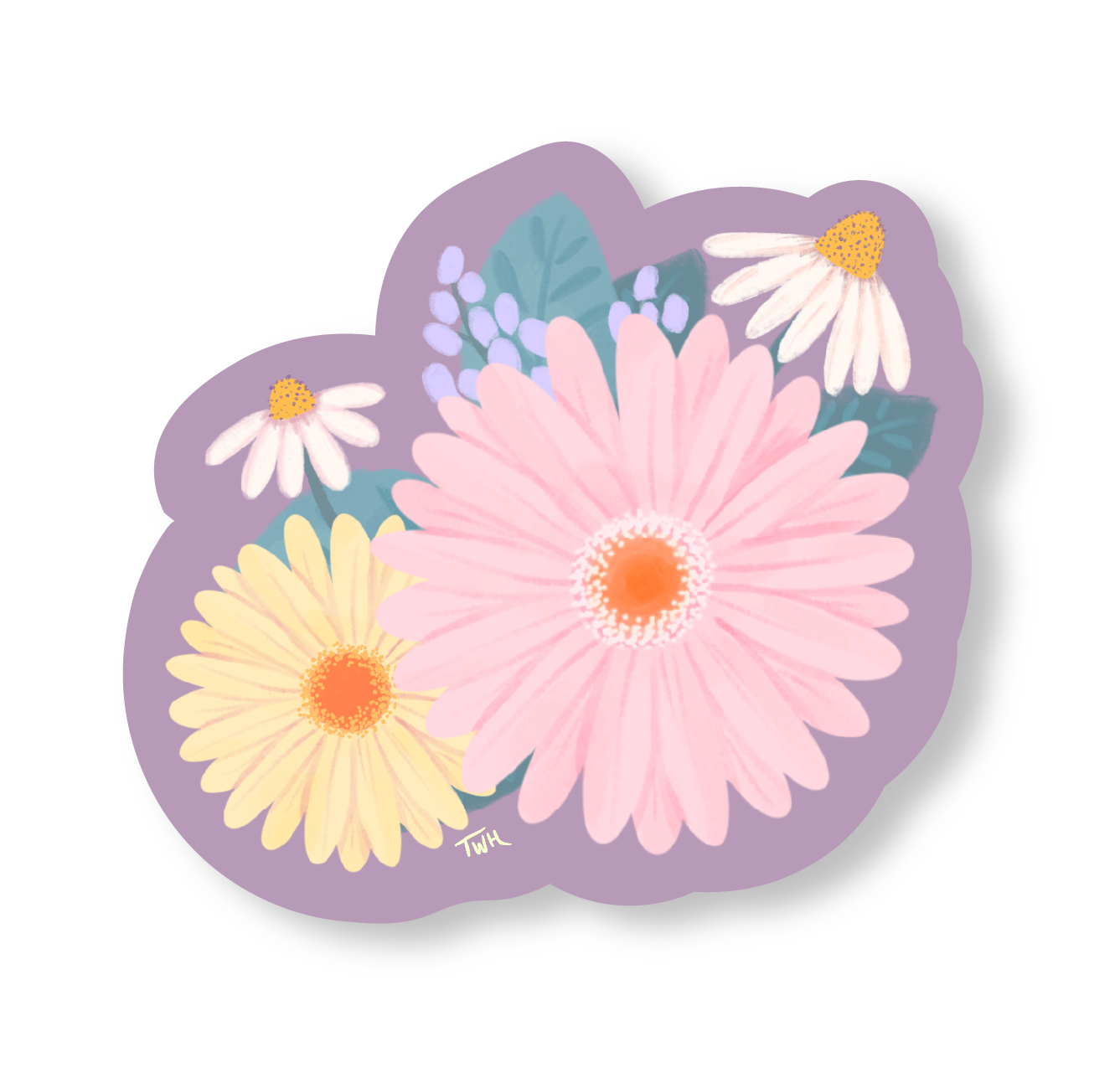 Pastel Floral - Sticker