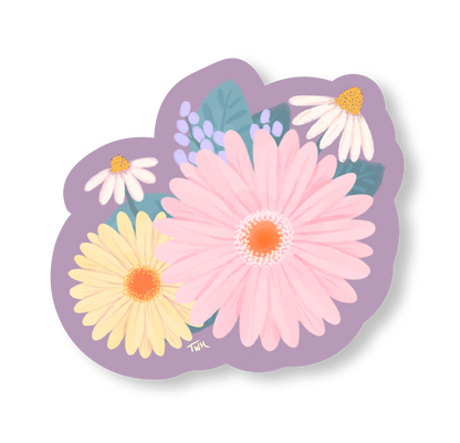 Pastel Floral - Sticker