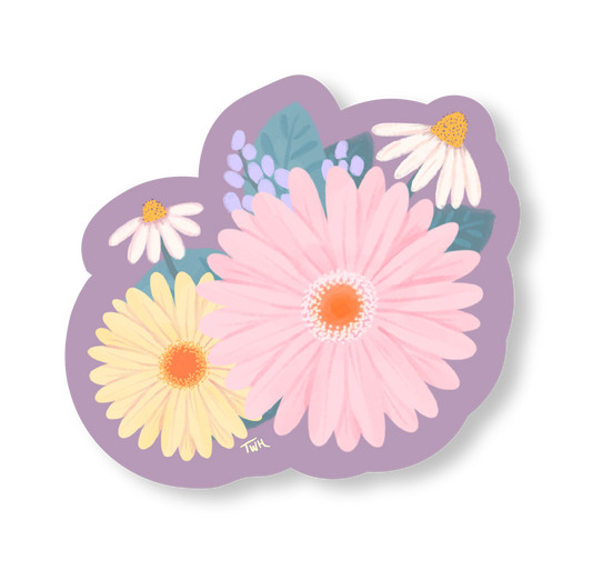 Pastel Floral - Sticker
