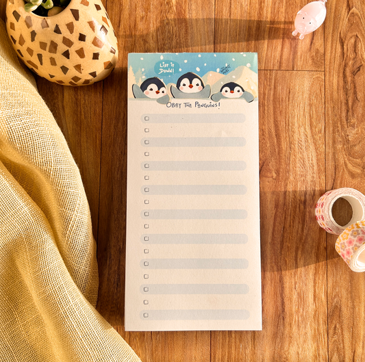 Obey the Penguins - Penguin Listpad