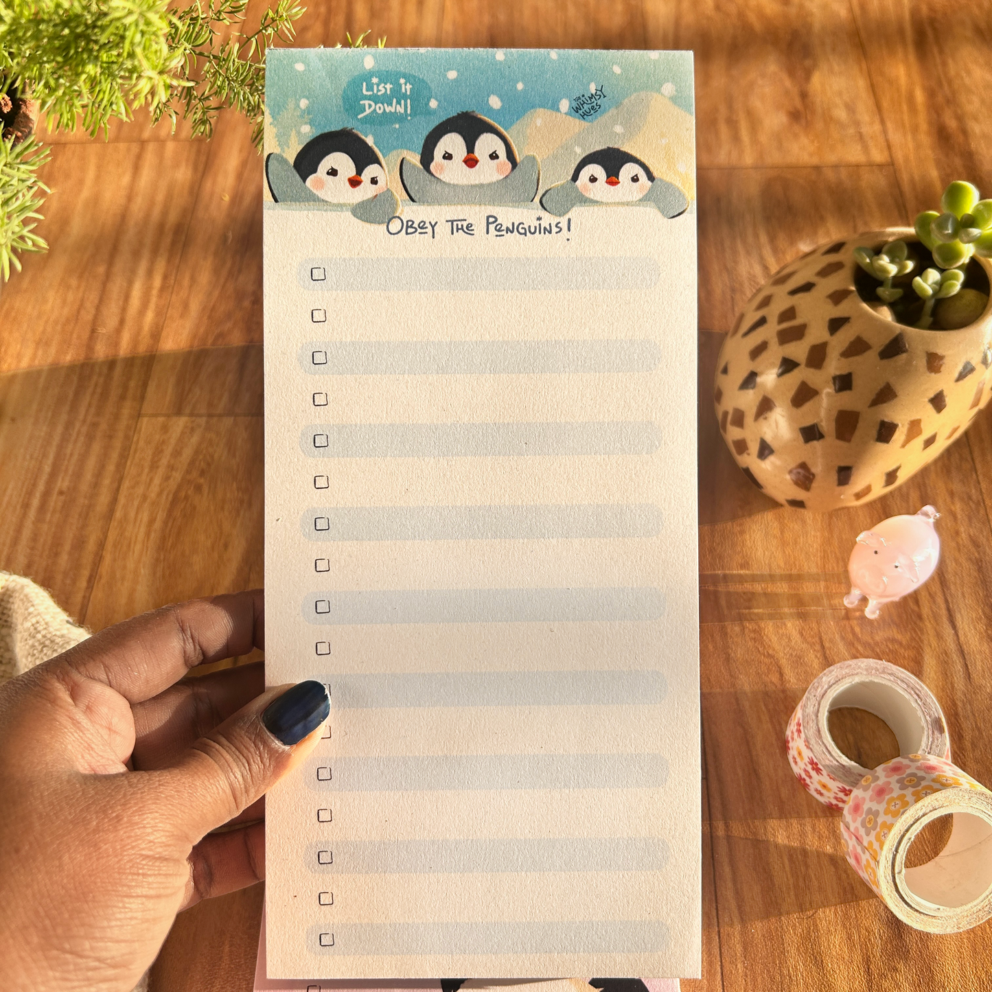 Obey the Penguins - Penguin Listpad