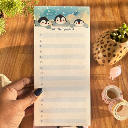 Obey the Penguins - Penguin Listpad