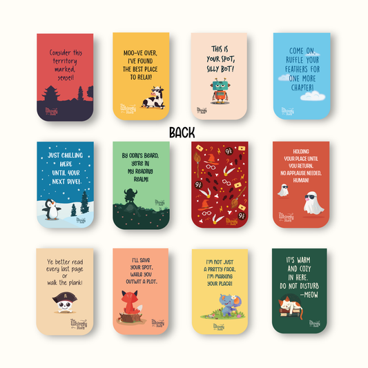 Chatty Magnetic Bookmarks Set of 12