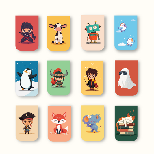 Chatty Magnetic Bookmarks Set of 12