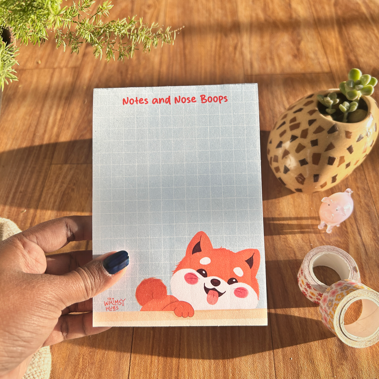 Notes and Nose Boops - A6 Shiba Inu Notepad
