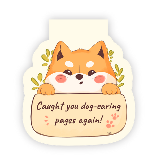 Caught you -  Shiba Inu Magnetic Bookmark