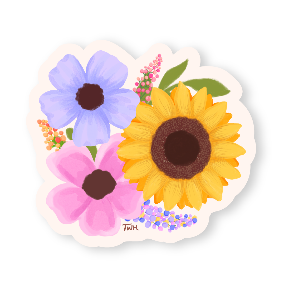 Sunflower Bunch - Sticker