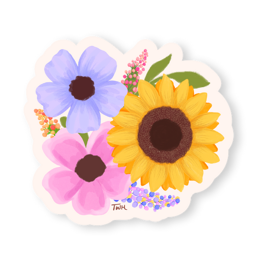 Sunflower Bunch - Sticker