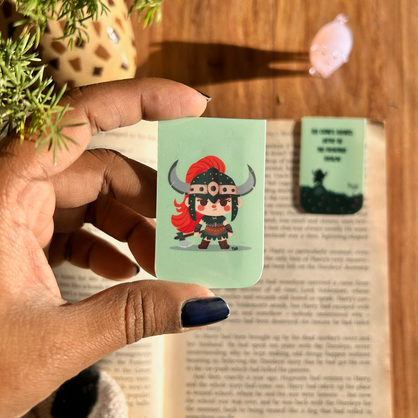 Viking - Chatty Double-Sided Magnetic Bookmark